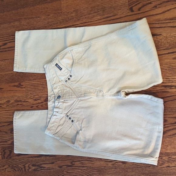 Vtg Rockies tan neutral bareback high waisted 100% cotton jeans W29 L36" - Picture 5 of 9